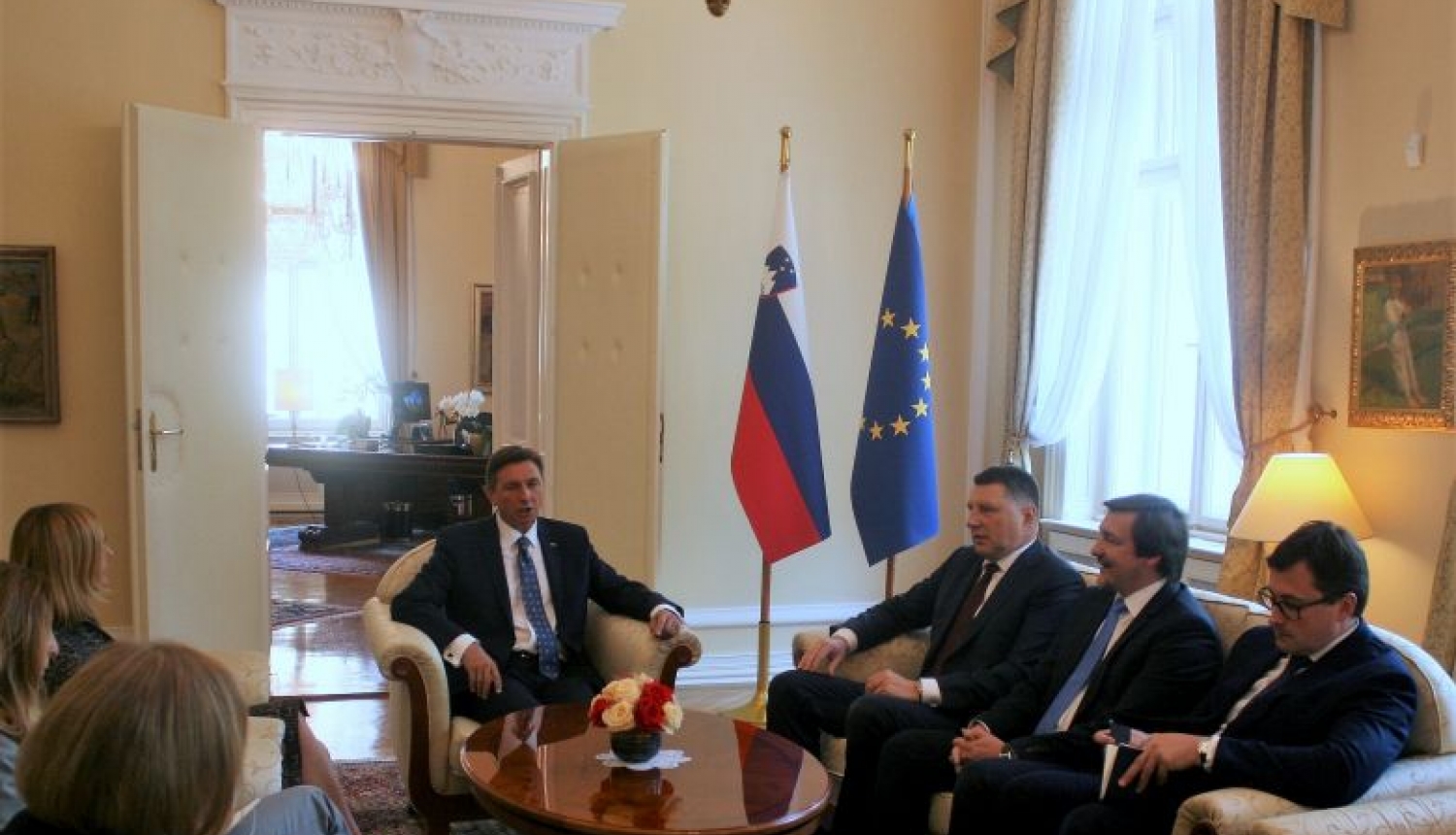 Valsts prezidents Ļubļanā tiekas ar Slovēnijas prezidentu