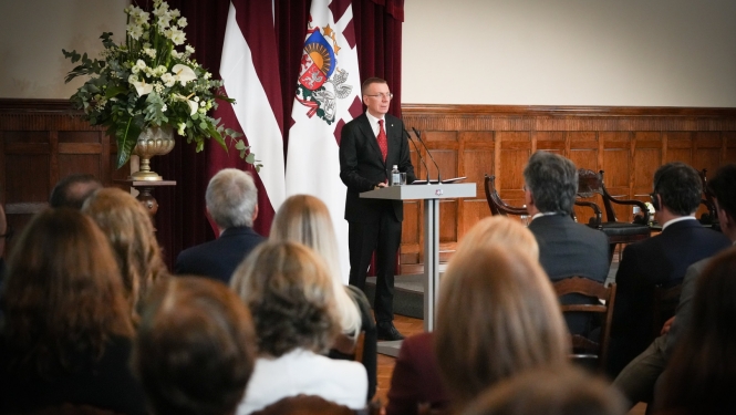 Valsts prezidents Edgars Rinkēvičs atklāj Valsts konkurētspējas komisijas forumu Rīgas pilī