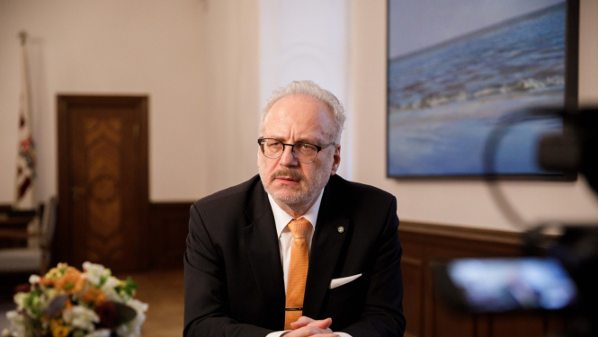 Valsts prezidenta komentārs pēc tikšanās  ar jaunās koalīcijas politisko spēku pārstāvjiem par nākamās valdības pārvaldes modeli 28.10.2022.