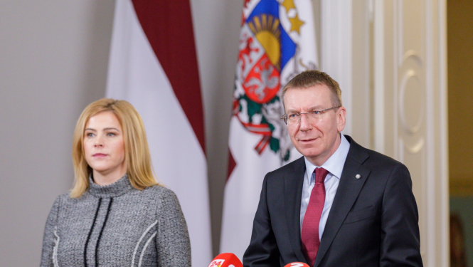 13.12.2023. Valsts prezidenta Edgara Rinkēviča tikšanās ar Ministru prezidenti Eviku Siliņu