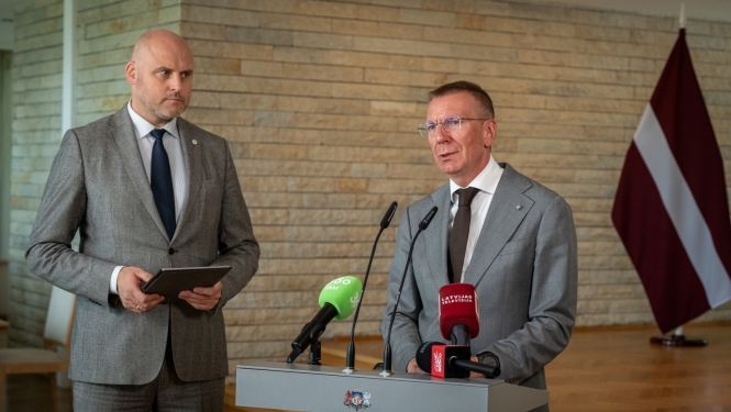 05.08.2026. Valsts prezidenta Edgara Rinkēviča un Ministru prezidenta Andra Kulberga tikšanās un preses konference