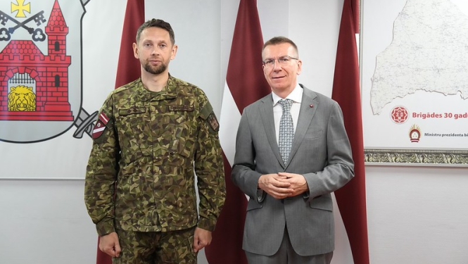 25.06.2026. Valsts prezidents Edgars Rinkēvičs apmeklē Zemessardzes 1. Rīgas brigādes štābu