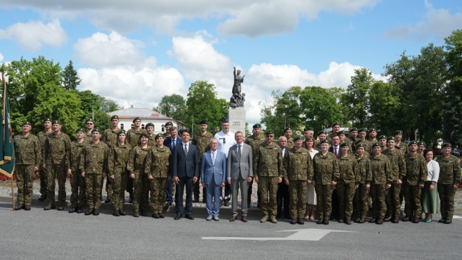 Valsts prezidents Edgars Rinkēvičs piedalās un uzrunā klātesošos Valsts robežsardzes koledžas izlaiduma ceremonijā