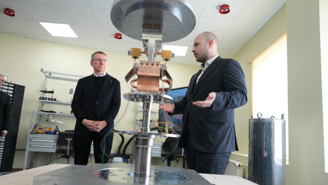 17.04.2026. Valsts prezidents Edgars Rinkēvičs apmeklē Ventspils Starptautisko radioastronomijas centru
