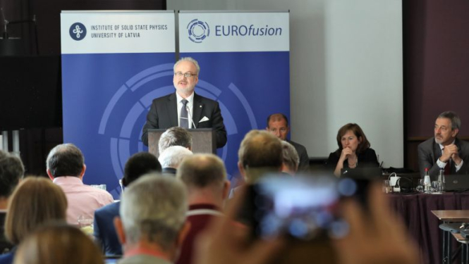 Valsts prezidenta Egila Levita uzruna 26. EUROfusion Ģenerālās asamblejas sanāksmē