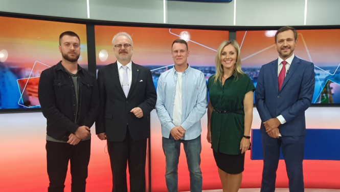 Valsts prezidenta Egila Levita 15. jūlija intervija LNT 900 sekundēm