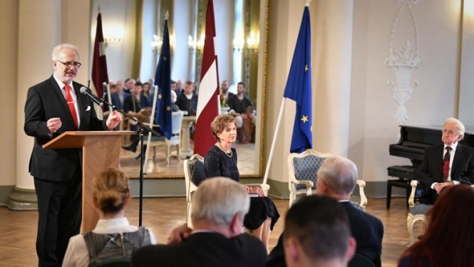 Valsts prezidenta Egila Levita uzruna Ilgoņa Upmaļa grāmatas “Latvija–PSRS impērijas militarizētā kolonija” atvēršanas svētkos