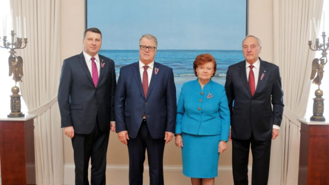 Rīgas pilī atzīmē 95. gadadienu kopš Valsts prezidenta institūcijas izveidošanas