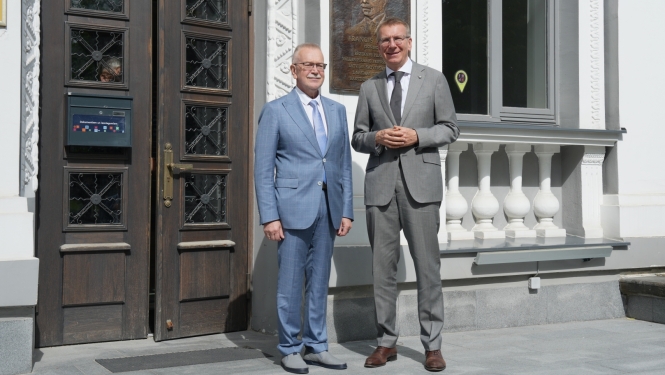Valsts prezidenta Edgara Rinkēviča darba vizītē Rēzeknes valstspilsētā