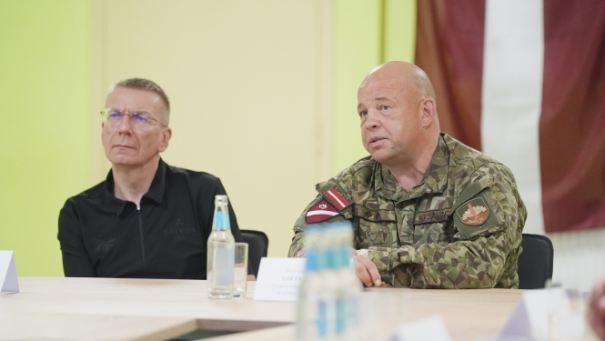 27.08.2026. Valsts prezidents Edgars Rinkēvičs apmeklē Zemessardzes 4. Kurzemes brigādes štābu militārajā bāzē “Kuldīga”