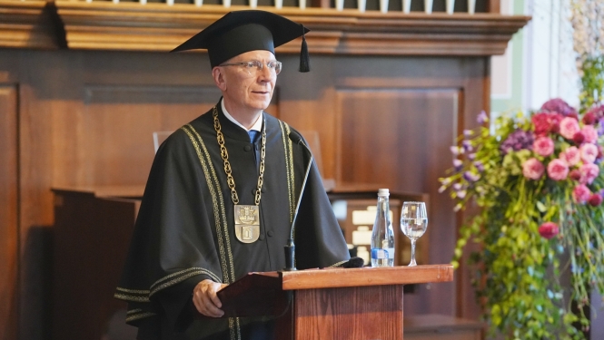 16.07.2026. Klaipēdas Universitātes Goda doktora grāda piešķiršanas ceremonija Latvijas Valsts prezidentam Edgaram Rinkēvičam