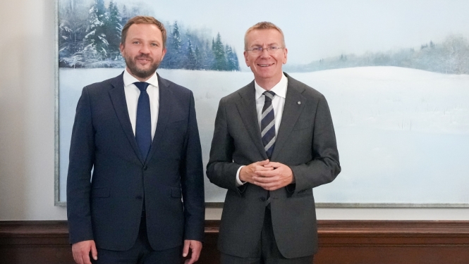 30.09.2026. Valsts prezidenta Edgara Rinkēviča tikšanās ar Igaunijas ārlietu ministru Margusu Cahknu
