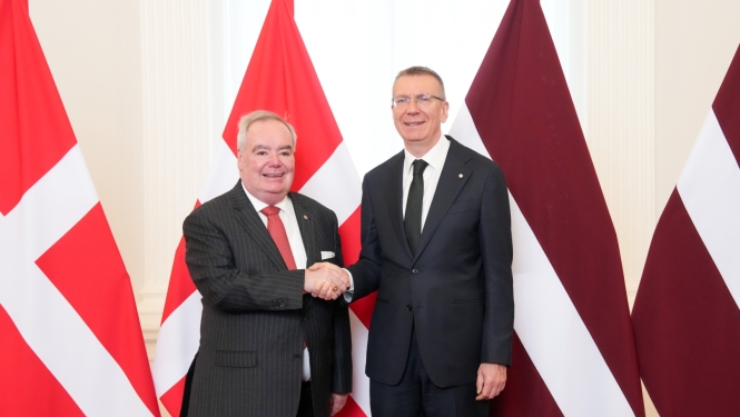 09.06.2026. Valsts prezidents Edgars Rinkēvičs oficiālā vizītē Latvijā uzņem Neatkarīgā Maltas Ordeņa lielmestru Fra’ Džonu Timotiju Danlapu 