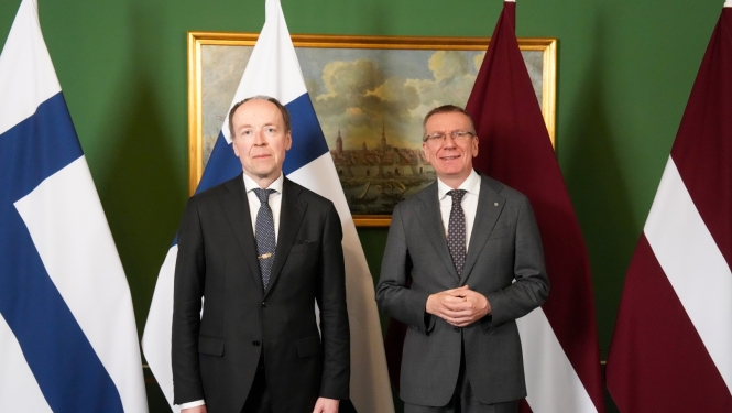19.05.2026. Valsts prezidenta Edgara Rinkēviča tikšanās ar Somijas Republikas parlamenta priekšsēdētāju Jusi Hallaaho