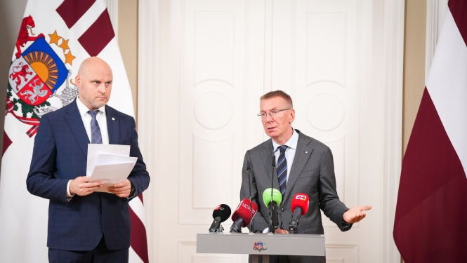 22.07.2026. Valsts prezidenta Edgara Rinkēviča un Ministru prezidenta Andra Kulberga tikšanās un preses konference