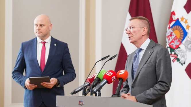 16.09.2026. Valsts prezidenta Edgara Rinkēviča un Ministru prezidenta Andra Kulberga preses konference