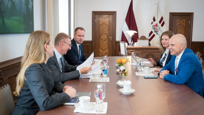 20.07.2026. Valsts prezidenta Edgara Rinkēviča tikšanās ar Latvijas Tirdzniecības un rūpniecības kameras pārstāvjiem