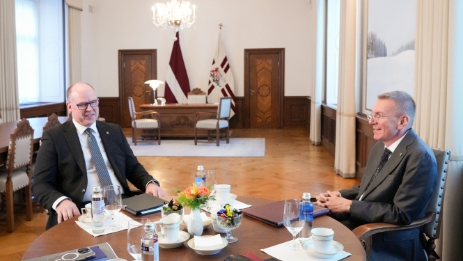 08.10.2026. Valsts prezidenta Edgara Rinkēviča tikšanās ar ģenerālprokuroru Armīnu Meisteru