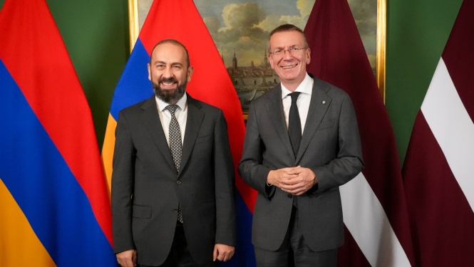 07.09.2026. Valsts prezidenta Edgara Rinkēviča tikšanās ar Armēnijas ārlietu ministru Araratu Mirzojanu 