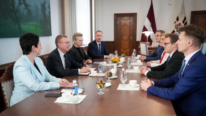 Valsts prezidenta tikšanās ar Saeimas frakcijas "Nacionālā apvienība" pārstāvjiem