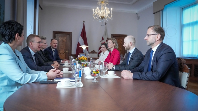 15. maijā Valsts prezidents Edgars Rinkēvičs Rīgas pilī tikās ar Saeimas frakcijas "Progresīvie" pārstāvjiem