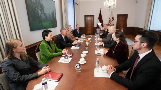 Valsts prezidenta Edgara Rinkēviča tikšanās ar partijas “Progresīvie” pārstāvjiem