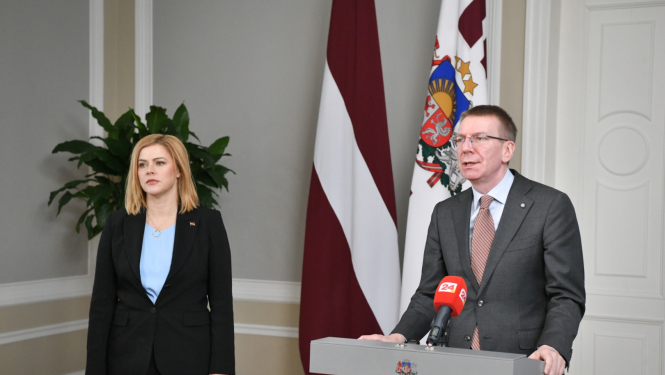 21.02.2024. Valsts prezidenta Edgara Rinkēviča tikšanās ar Ministru prezidenti Eviku Siliņu