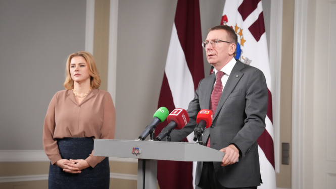 20.11.2024. Valsts prezidenta E.Rinkēviča un Ministru prezidentes E.Siliņas preses konference
