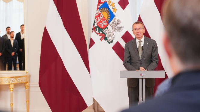 Valsts prezidenta Edgara Rinkēviča tikšanās ar Latvijas uzņēmēju delegāciju, kas piedalījās Valsts prezidenta vizītē Amerikas Savienotajās Valstīs