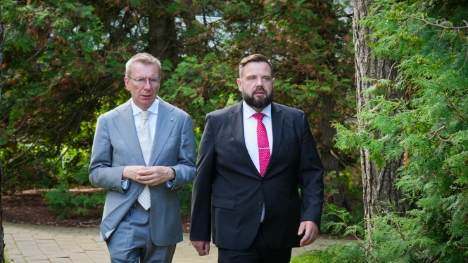 Valsts prezidenta Edgara Rinkēviča tikšanās ar klimata un enerģētikas ministru Jāni Vitenbergu