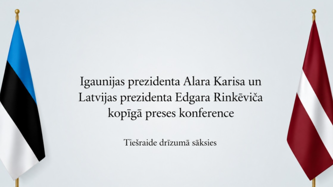 Latvijas un Igaunijas prezidentu preses konference 01072026