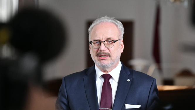 Valsts prezidenta Egila Levita paziņojums medijiem pēc tikšanās ar 14. Saeimā ievēlēto partiju pārstāvjiem