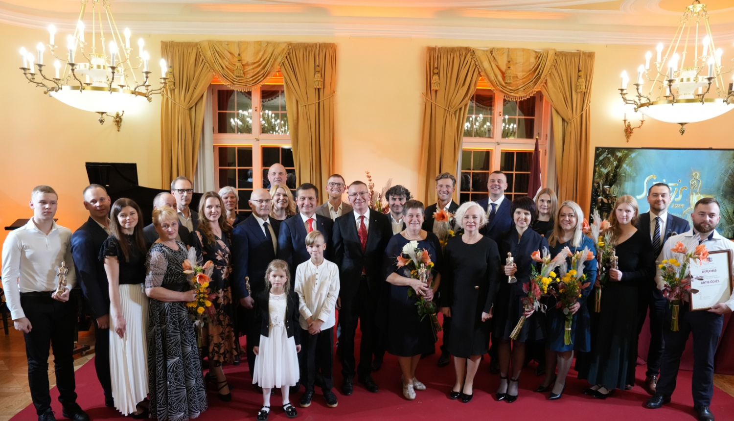 25.10.2024. Valsts prezidenta Edgara Rinkēviča dalība Zemkopības ministrijas konkursa lauksaimniekiem un pārtikas ražotājiem “Sējējs 2024” laureātu apbalvošanas ceremonijā