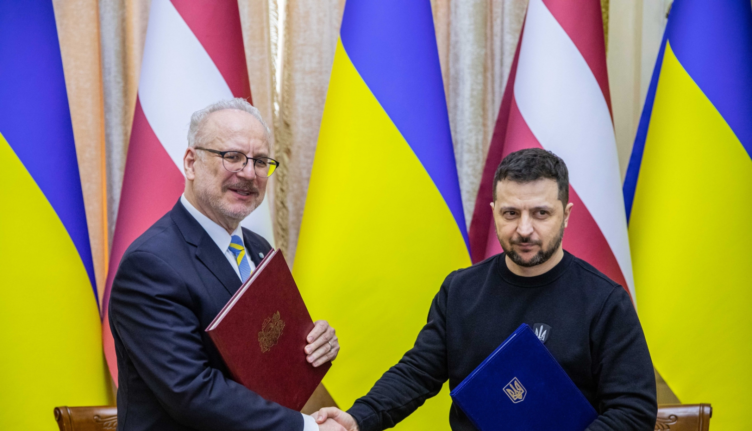 03.03.2023. Valsts prezidenta Egila Levita un Andras Levites kundzes darba vizīte Ukrainā, Ļvivā