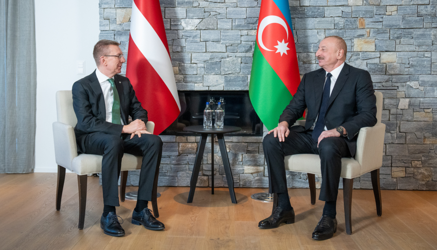 Prezidenta Rinkēviča tikšanās ar Azerbaidžānas prezidentu Alijevu