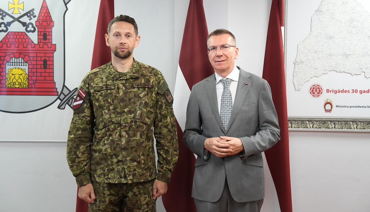 25.06.2026. Valsts prezidents Edgars Rinkēvičs apmeklē Zemessardzes 1. Rīgas brigādes štābu