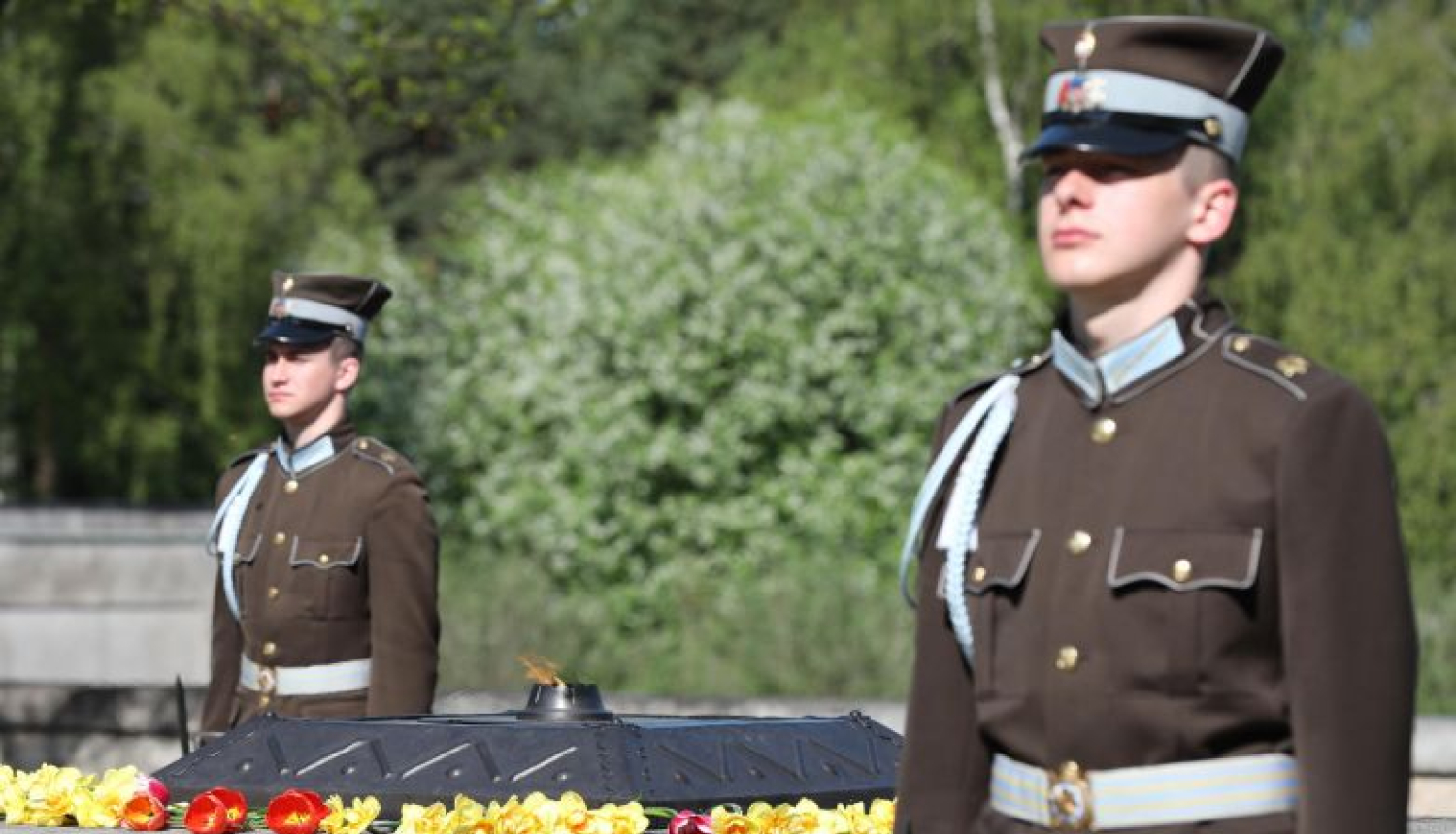 Valsts prezidents godina Otrā pasaules kara upuru piemiņu