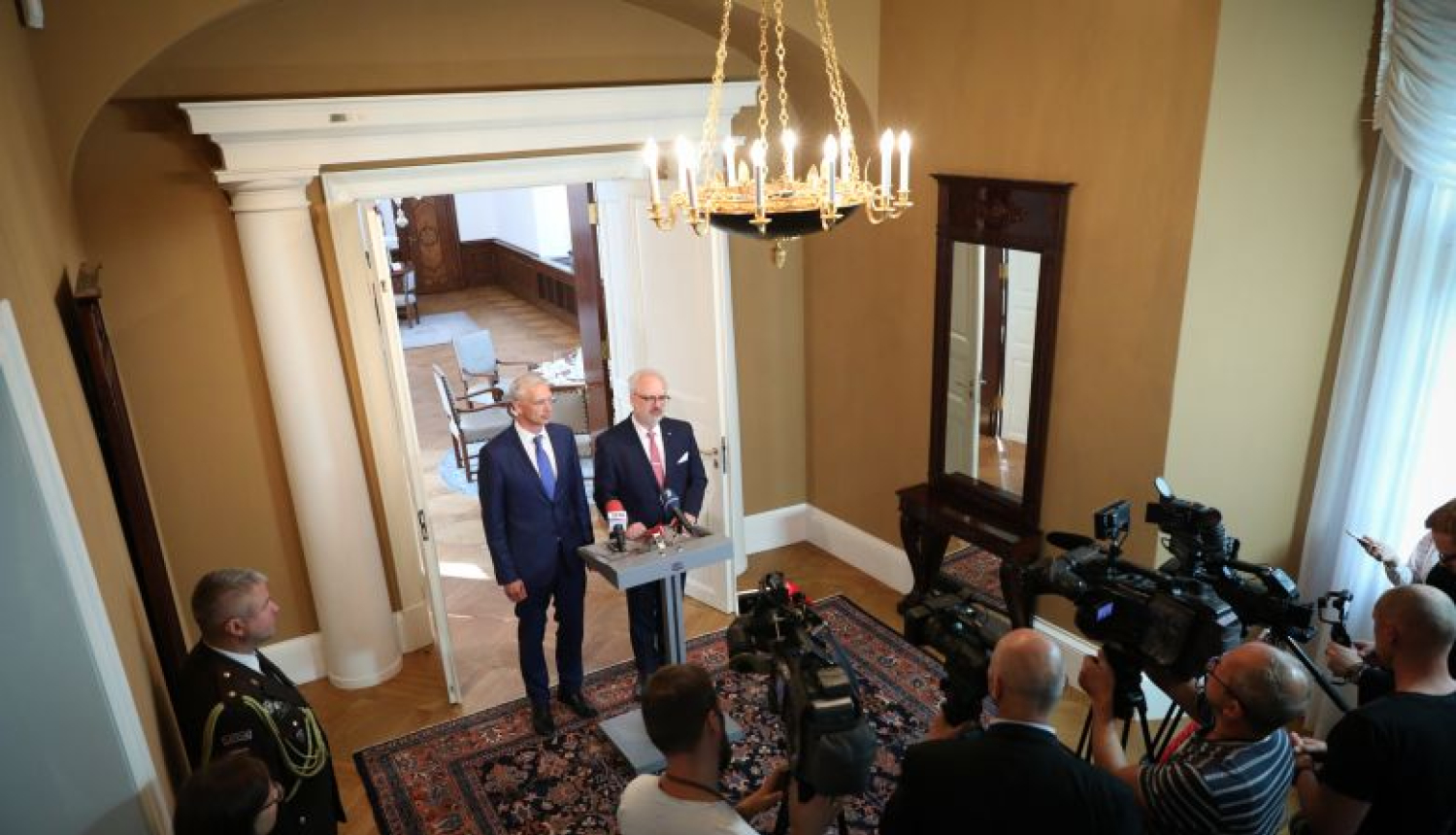 Valsts prezidenta Egila Levita tikšanās ar Ministru prezidentu Krišjāni Kariņu