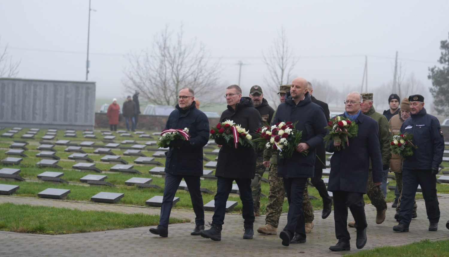 Valsts prezidenta dalība 1944. gada Ziemassvētku kauju 80. gadadienas piemiņas pasākumā Lestenē