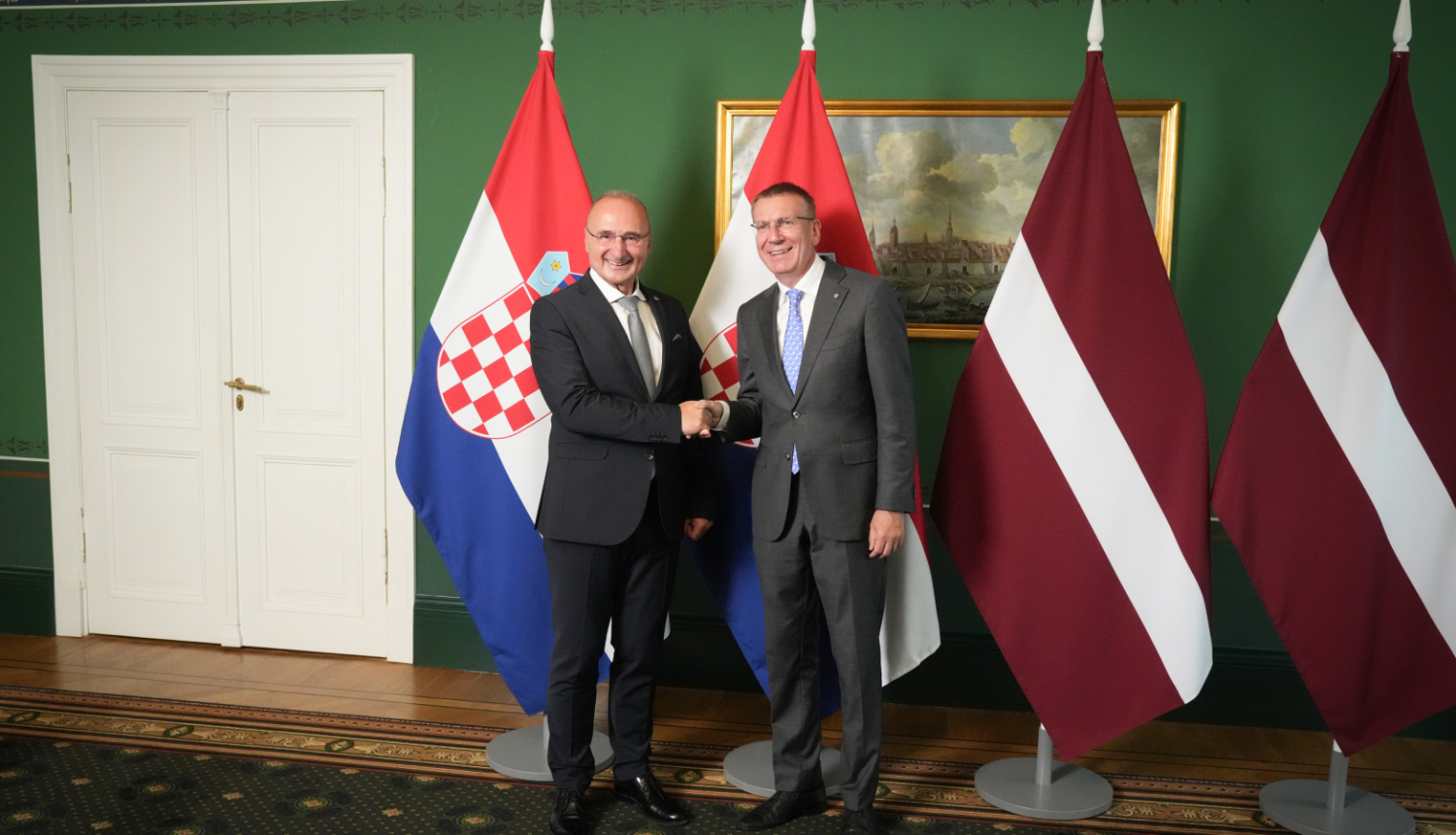 Valsts prezidents tiekas ar Horvātijas ārlietu un Eiropas lietu ministru