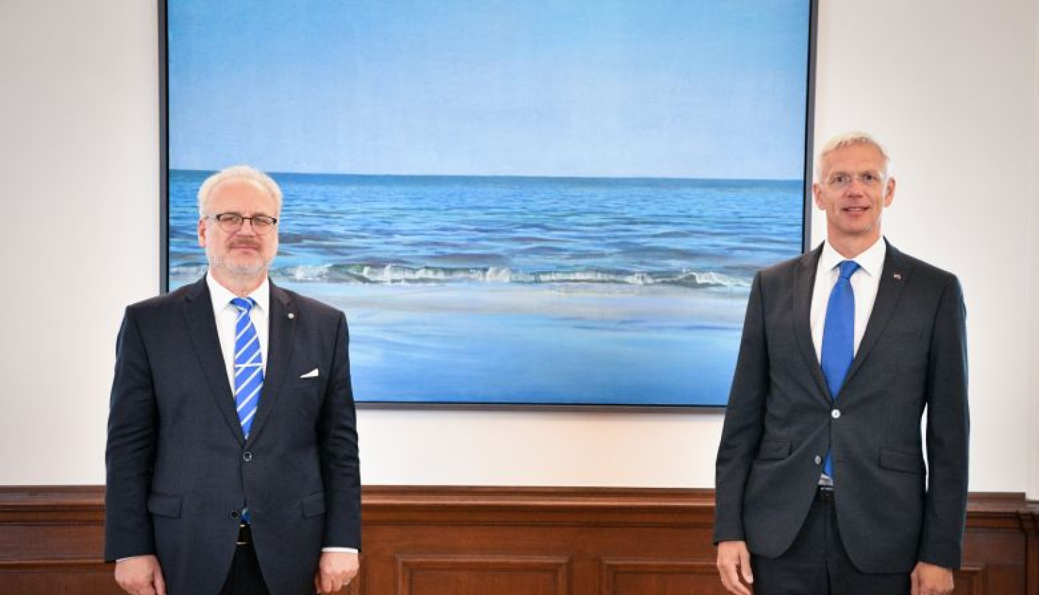 Valsts prezidenta Egila Levita un Ministru prezidenta Krišjāņa Kariņa preses konference