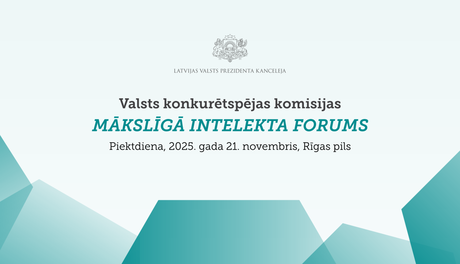 Rīgas pilī notiks Mākslīgā intelekta forums