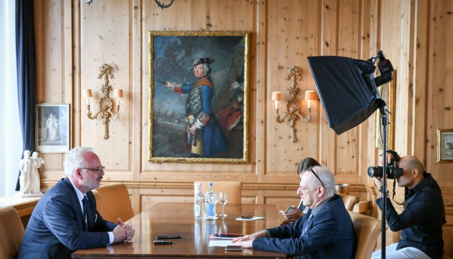 Valsts prezidents Berlīnē tiekas ar Eiropas lielākās preses izdevniecības mediju pārstāvjiem