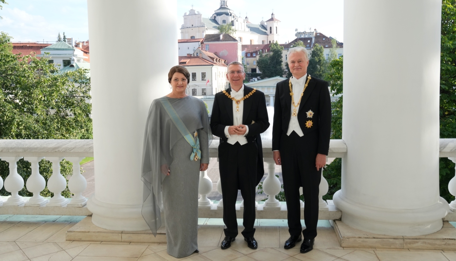 Valsts prezidenta Edgara Rinkēviča dalība valsts vakariņās Lietuvas prezidenta pilī