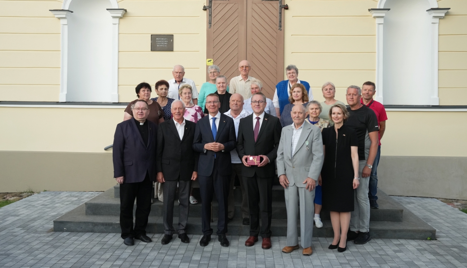 16.07.2026. Valsts prezidenta Edgara Rinkēviča tikšanās ar Būtiņģes Evaņģēliski luteriskās baznīcas draudzes locekļiem un latviešu kopienas pārstāvjiem