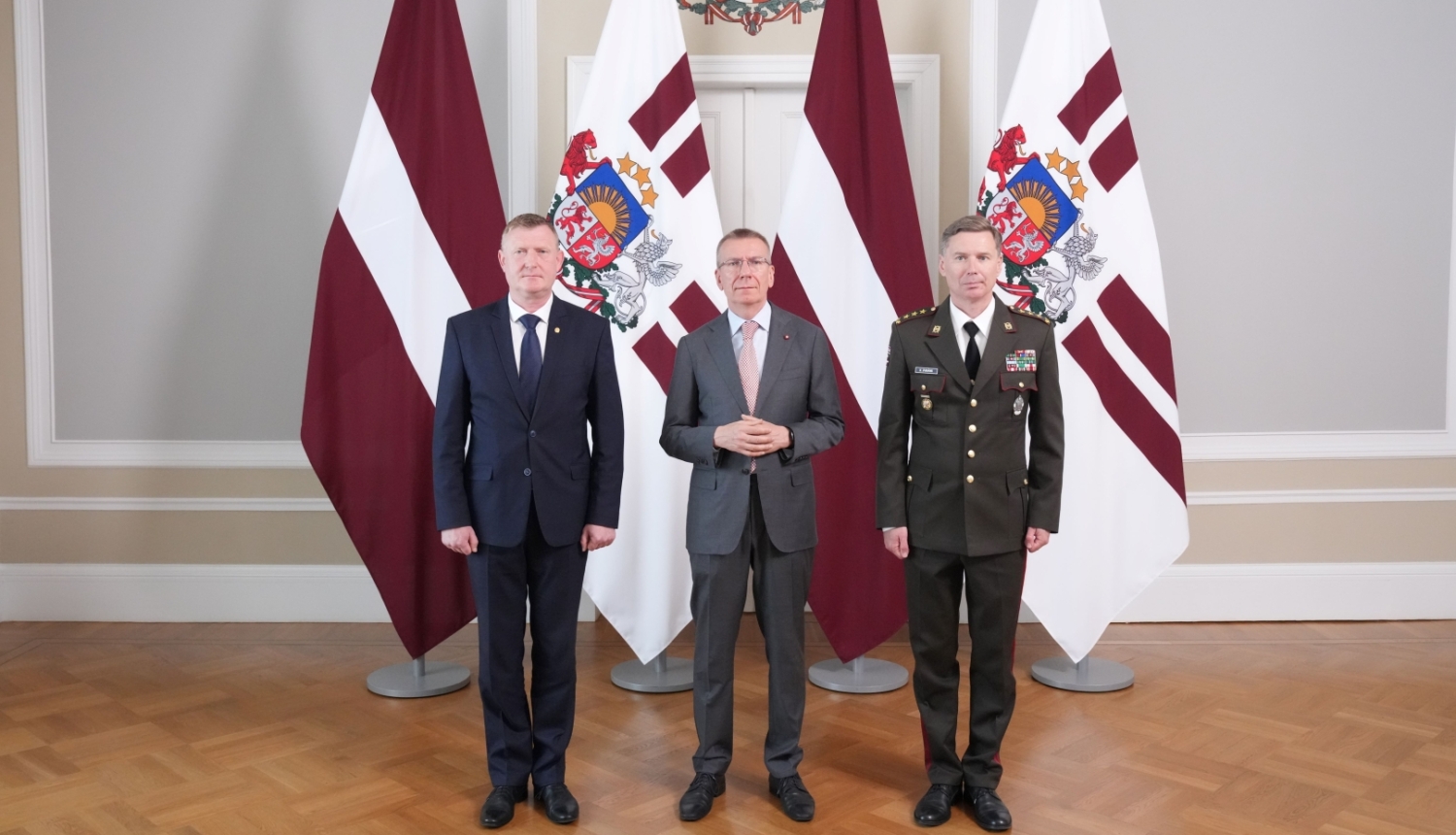 26.06.2026. Ģenerālleitnanta dienesta pakāpes pasniegšanas ceremonija Nacionālo Bruņoto spēku komandierim Kasparam Pudānam