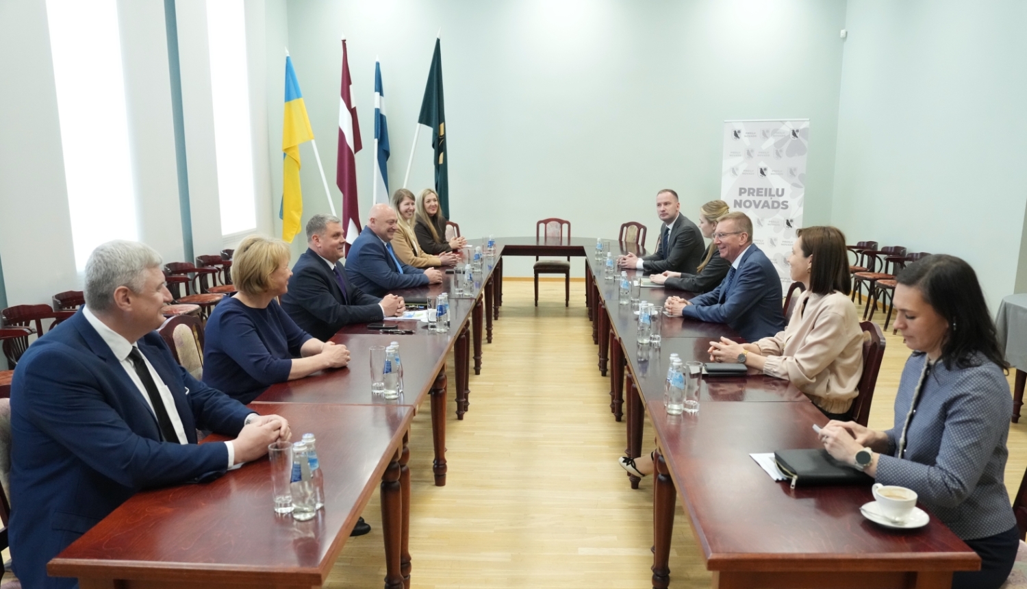 Valsts prezidents Edgars Rinkēvičs tiekas ar Preiļu novada pašvaldības vadību