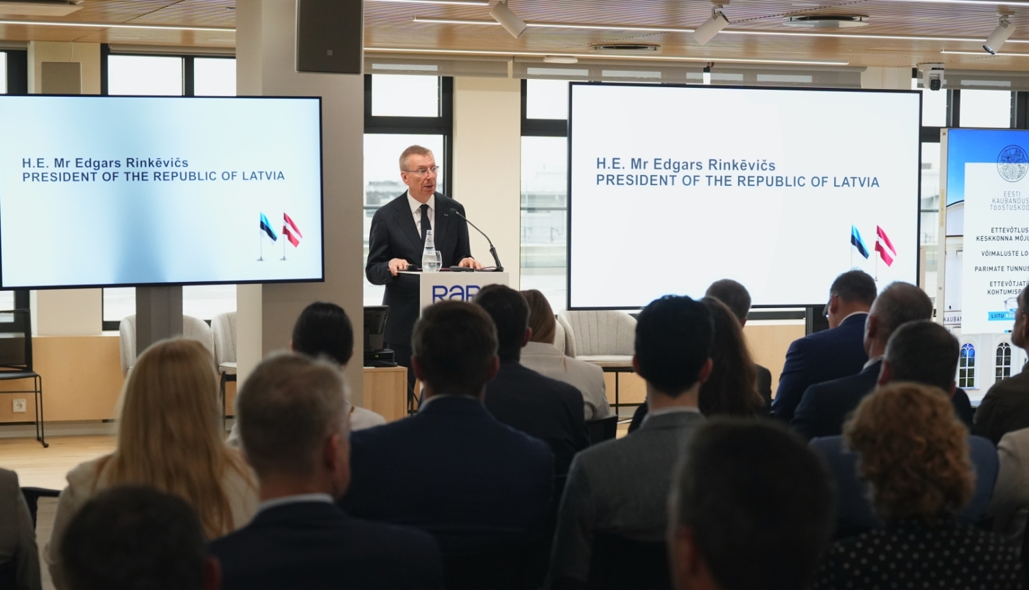 Valsts prezidents Edgars Rinkēvičs piedalās Latvijas – Igaunijas biznesa forumā 