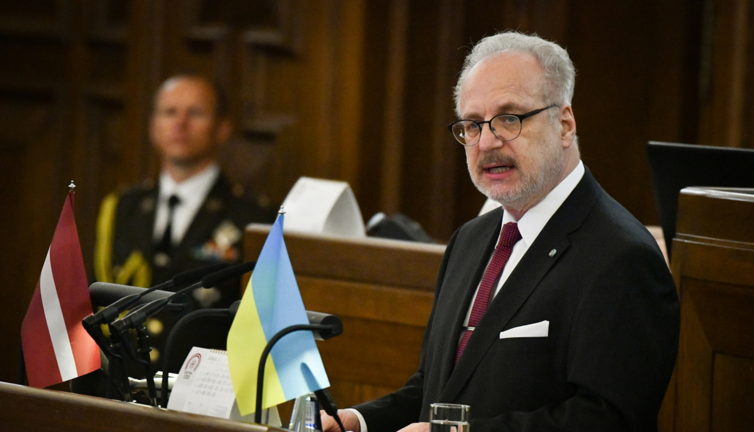 Valsts prezidenta Egila Levita uzruna Saeimas pavasara noslēguma sesijas plenārsēdē