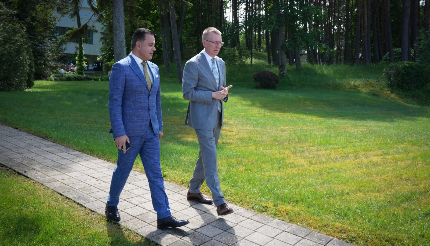 03.06.2024. Valsts prezidenta Edgara Rinkēviča tikšanās ar veselības ministru Hosamu Abu Meri